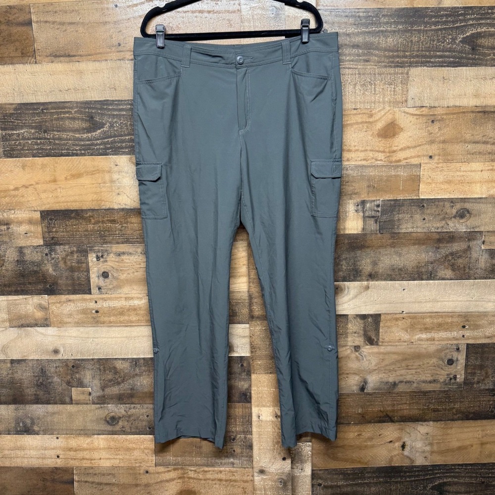 Eddie Bauer Womens Cargo Pants Khaki‎ Outdoor Hiking Travel Size 18
